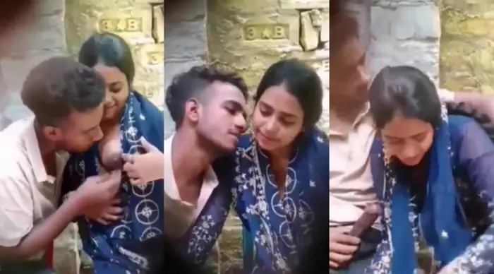 Cute Lovers Boob Sucking & Giving Blowjob Outdoor Video